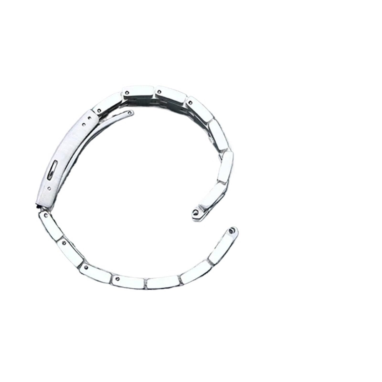 Générique Bracelet de montre Compatible avec TISSOT 1853 PRC200 T17 T461 T055 T014 for hommes, fermoir pliable, accessoires, chaîne en acier inoxydable