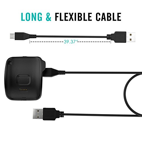 Moko Charger Compatible With Gear S (Sm-R750), Replacement Charging Dock Cradle Charger Fit Samsung Gear S Smart Watch Sm-R750, With Micro Usb Cable, Black #TOP5