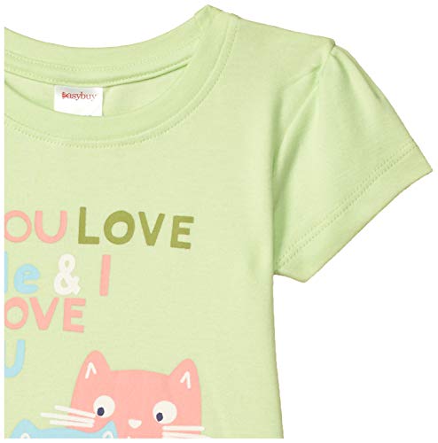 Image of Easybuy Baby-Girl's Animal Print Regular Fit T-Shirt