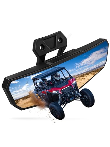 ZIDIYORUO UTV Rear View Mirror Compatible with Polaris RZR PRO XP /4 Turbo R /4 2026 2025 2024 2023 2022 2021 2020 RZR XP 1000 2026 2025 2024 Accessories Adjustable Convex RZR Rearview Mirror