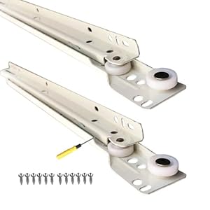 GVRSQZID Schubladenschienen Rollen 1 Paar Weiß