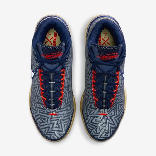 Lebron NXXT Genisus Basketball Shoes (Midnight Navy/Soft Yellow/Bright Crimson/Light Armory Blue)4