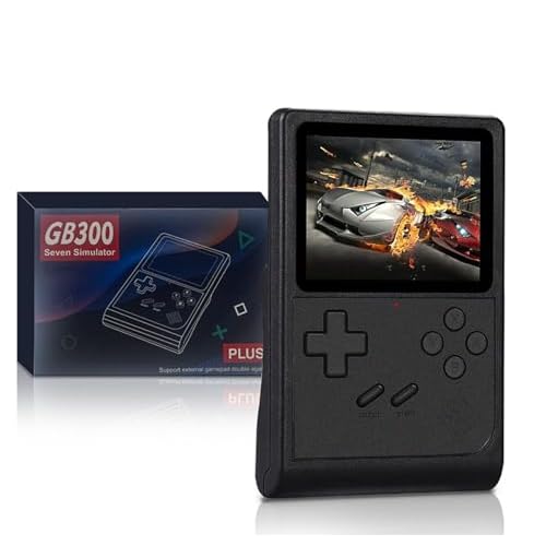 Damcoola Retro Game Console for Kids & Adults,mini Handheld Game Console Support 6000+ Games with 3.0 Inch Screen, Support TV (Black)