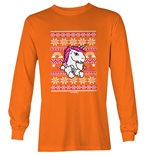Unicorn Ugly Christmas Sweater Pattern - Youth T-Shirt