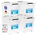 ATHLON TOOLS 4er Set 80l Aufbewahrungsboxen mit Deckel - BPA-freie &...