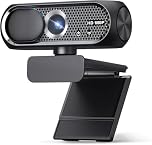 Shcngqio 1080P Full HD Webcam with Privacy Cover, Wide Angle Lens, Active Light Correction, Plug and Play USB Webcam for PC, Desktop，Laptop