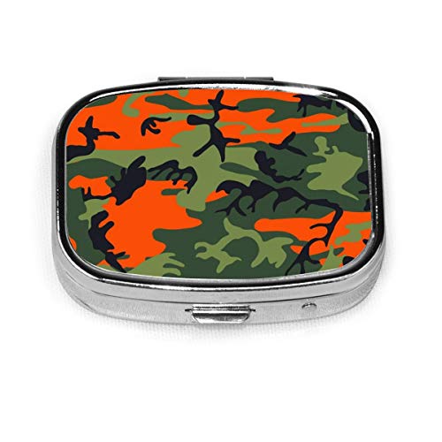 Preisvergleich Produktbild Rot gelb camo camouflage benutzerdefinierte fashion square pillendose tablet halter tasche geldbörse veranstalter fall dekoration box