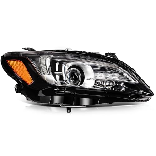 KILOAUTO Passenger Side Headlight Assembly fit for 2017-2019 for Buick LACROSSE Black Housing Clear Lens Replacement 26213774 GM2503466