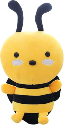 AUCOOMA Peluche de abeja de peluche, lindo juguete de peluche de abeja para niños, niñas, muñeca de 7.8 pulgadas
