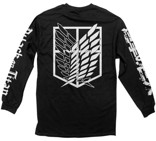 Ripple Junction Attack on Titan Scout Regiment Shield Anime Long Sleeve T-Shirt Officially Licensed