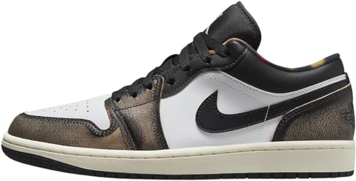 Image of Black & White Jordan 1 Low SE - Nike