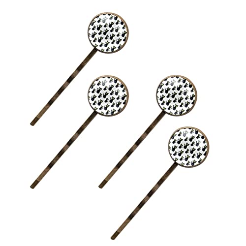 Coffret de 4 épingles à cheveux chat blanc cadeau idéal pour femme