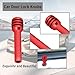 4PCS Car Door Lock Knobs,Colorful Aluminum Alloy Car Door Lock Cover for Car Decorations,Universal Interior Car Accessories Door Lock Pin for Most Cars SUVs (Red)