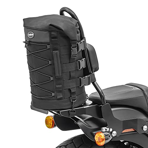 Sacoche de sissybar pour moto custom DB4 finition premium robuste - 3