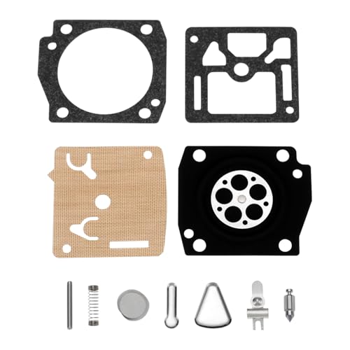 Il kit contiene le membrane, le guarnizioni, le viti di regolazione, ecc. necessarie per ripristinare le normali condizioni di funzionamento del carburatore e migliorare le prestazioni e l'efficienza del carburante del tosaerba.