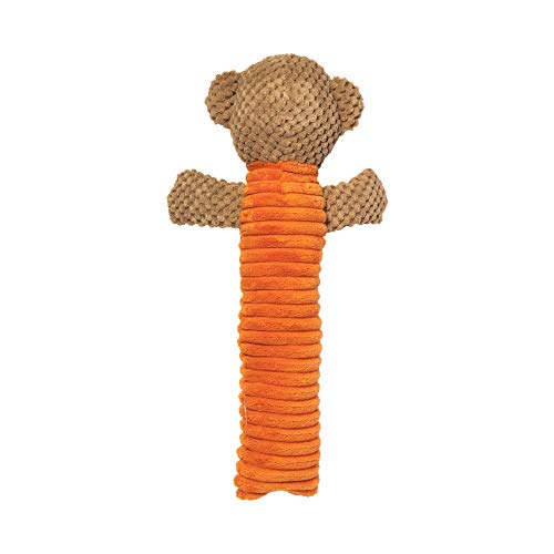 Image of Best Pet Supplies Log Plush Toy With 3 Textures and 2 Squeakers - Interactive for Small and Large Dog Breeds - Sheep, Monkey and Cow Bundle, Large