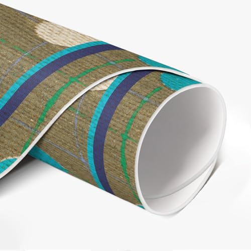 Tapis vinyle ø110 cm durable et elegant avec motif de points - 6