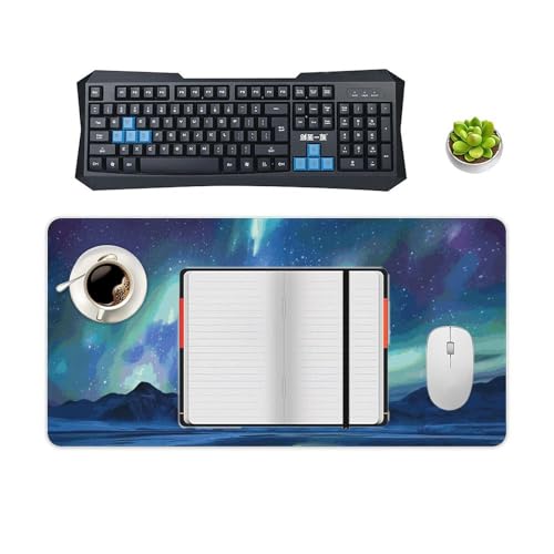 Mouse Pad RLDOBOFE blanco grande antideslizante 24x12 in miniatura 4