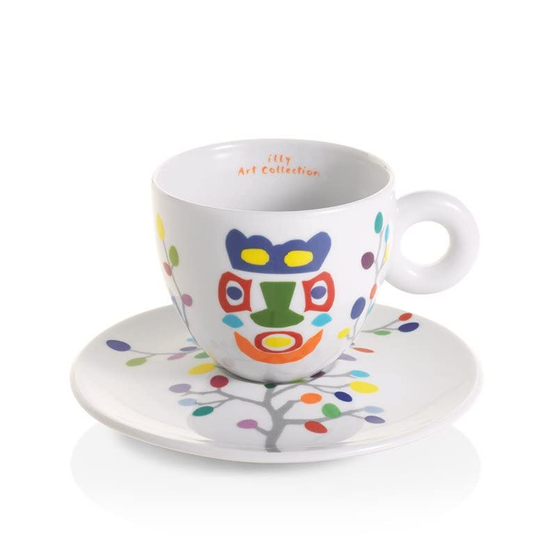 illy Art Collection Pascale Marthine Tayou 6 Cappuccino-Tassen nummeriert signiert