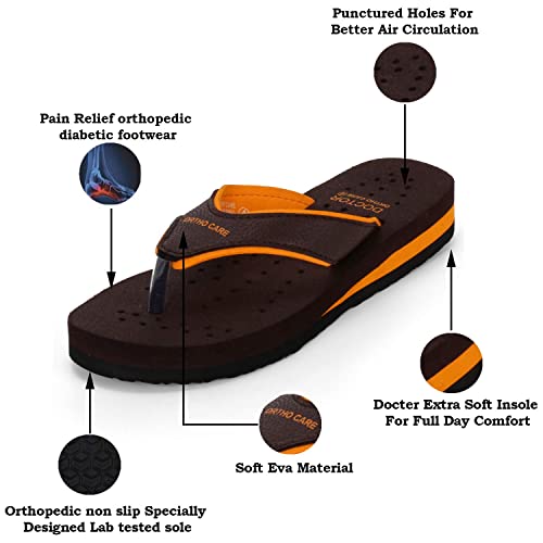 Image of DOCTOR EXTRA SOFT Chappal Care Orthopaedic and Diabetic Comfort Doctor Flip-Flop and House Slipper's for Women's D-18