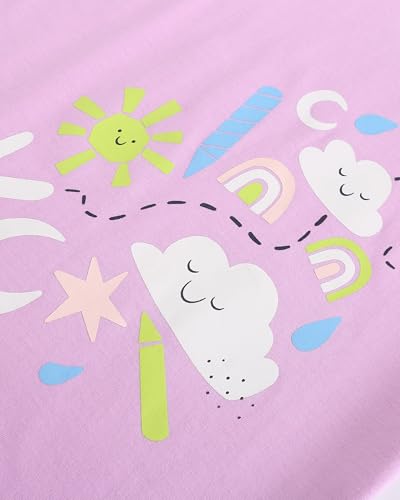 Image of AIWUHE Toddler T Shirts Cotton Summer Tshirts Boys Girls Short Sleeve Tee Tops Casual Graphic Clothes Crew Neck Shirts 2-6Y