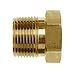 Brennan Industries 5406-16-12-B Brass Reducer Bushing Fitting, 1"-11-1/2 NPTF x 3/4"-14 NPTF Thread