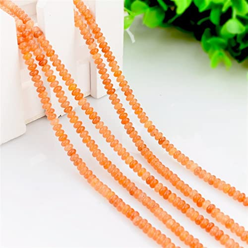 MAZEJO Rotes Dongling Lose Perle Dongling Jade 2 * 4mm Abacus Bead Armband 1pc (Color : Gold Yellow, Size : 2 * 4mm) Cover