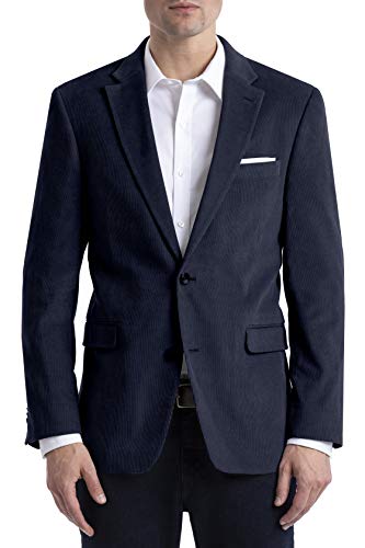 Tommy Hilfiger Men's Classic Corduroy Blazer, Blue, 44L