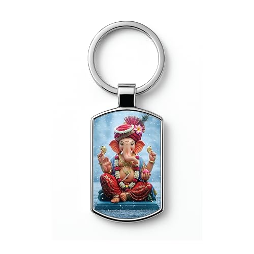 Image of Premium Printed Metal Keychain for Men & Women | High-Definition Artwork Print | Durable Key Ring for Car, Bike, Home & Office Keys | Stylish Decorative Key Holder Gift