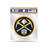 Rico Industries NBA Basketball Denver Nuggets 4"x4" Small Style Decal