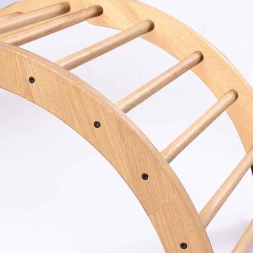 Image of Kids Rocking Bed | Arc Climber | Child Safe | Smooth Edges | Multiprpose (Foldable Without Mattress, Natural Pine)