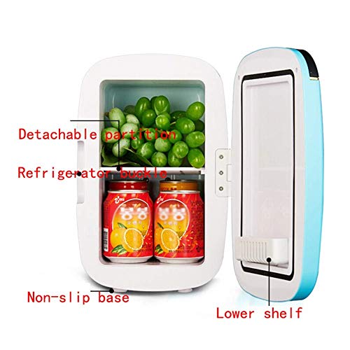DLINMEI 6L Electric Car Refrigerator, Portable Mini Fridge with Cold