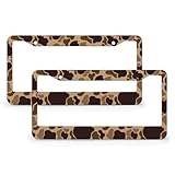 JOJOART Duck Vintage Camouflage License Plate Frame-2 Pack Front Rear Aluminum Car Tag Holder License Plate Cover Accessories 2 Hole Fits Standard U.S. Vehicles 12.2 * 6.3in