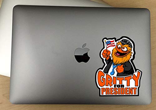 Image of I Voted for Gritty Philadelphia Decal - for Cars, Laptops, and More! - Use Inside or Outside - Sticks to Any Flat Smooth Surface