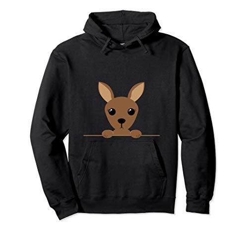 Kangaroo Hoodie Cute Joey In A Pouch Baby Marsupial Pullover