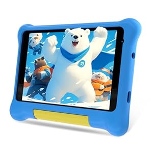 Tablet for Kids 7 inch Kids Tablet, Android 13 Tablet 2GB 32GB, Parent Controls, Dual Camera for Ages 3-7 Tablet with Shockproof Case – Blue