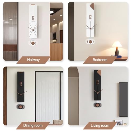 Reloj de pared con péndulo silencioso HARELA 55.5 cm miniatura 5