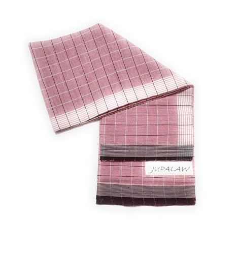 Image of 100% Pure Cotton Checked Fancy 2mts lungi,