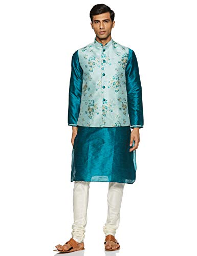 Image of Sanwara Men's Achkan Kurta Pyjama with Waist Coat S0319 031