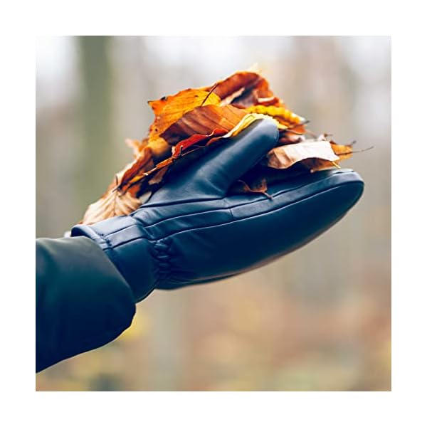 Hand Gewand by Weikert Fäustlinge aus reinem Merino Lammfell und robustem Lammnappa Leder, Touchscreen-fähig, Damen… – Bild 6