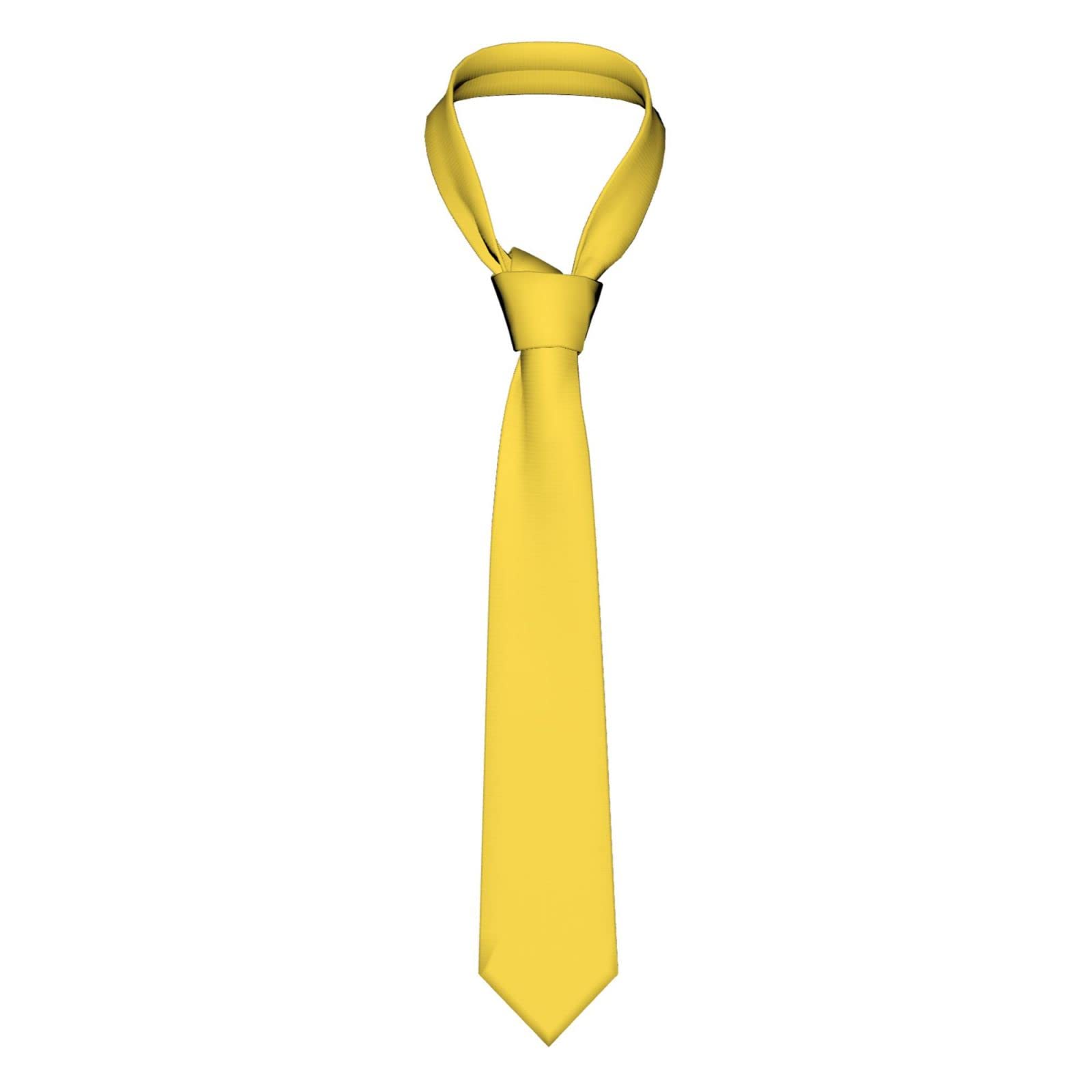 Gambo Men's As Pic Ties,Rape Yellow Neckties Business Neckties Soft Suit Tie Wedding Gentleman Formal Tie