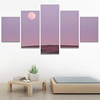 SIGNWIN 5 Panel Canvas Wall Art Astronomy & Space Contemporary Cosmic Dramatic Green Group Photography Realism Ultra for Home Decorations Ready to Hang - 60