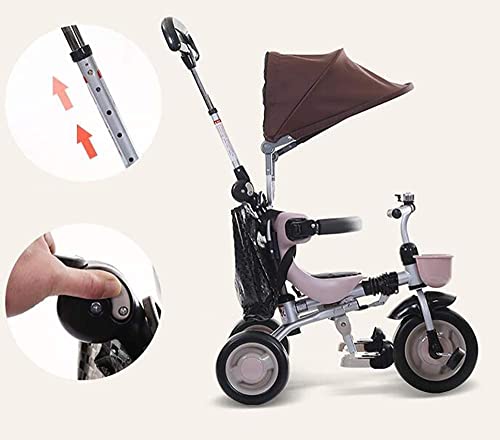 NUBAO Dreiräder Für Kinder ab 1 Dreirad Trike Baby Trike Faltbar, 4 in 1 Kinder Falten Dreirad Walker Fahrrad für 6… – Bild 8