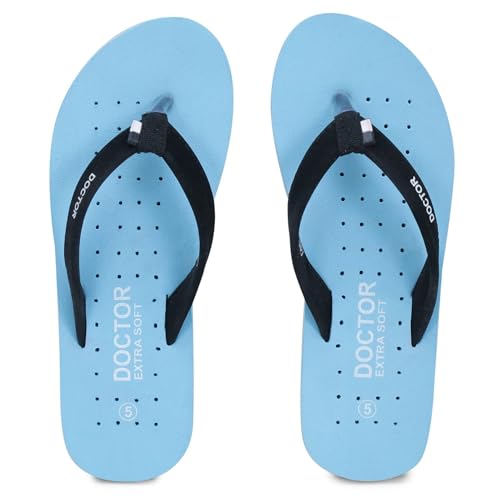 Image of DOCTOR EXTRA SOFT House Slipper for Women's Care Dr Orthopaedic Super Comfort Fitting Flat Cushion Chappal Flip-Flop for Ladies & Girl's