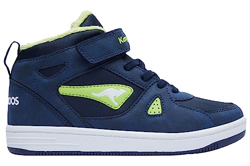 KangaROOS Unisex Kalley Ii Ev Sneaker, Dk Navy Lime, 40 EU