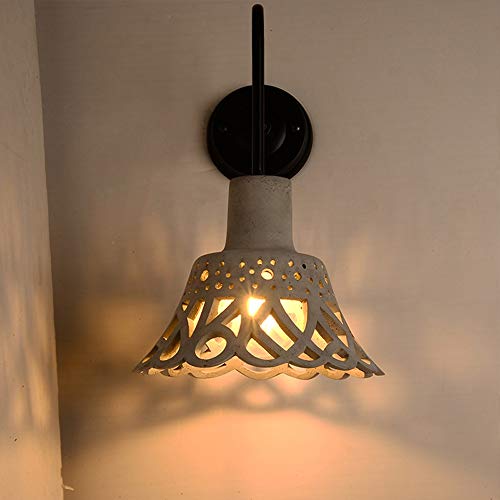 Luminaire mural E27 design ciment gris vintage pour salon salle à manger