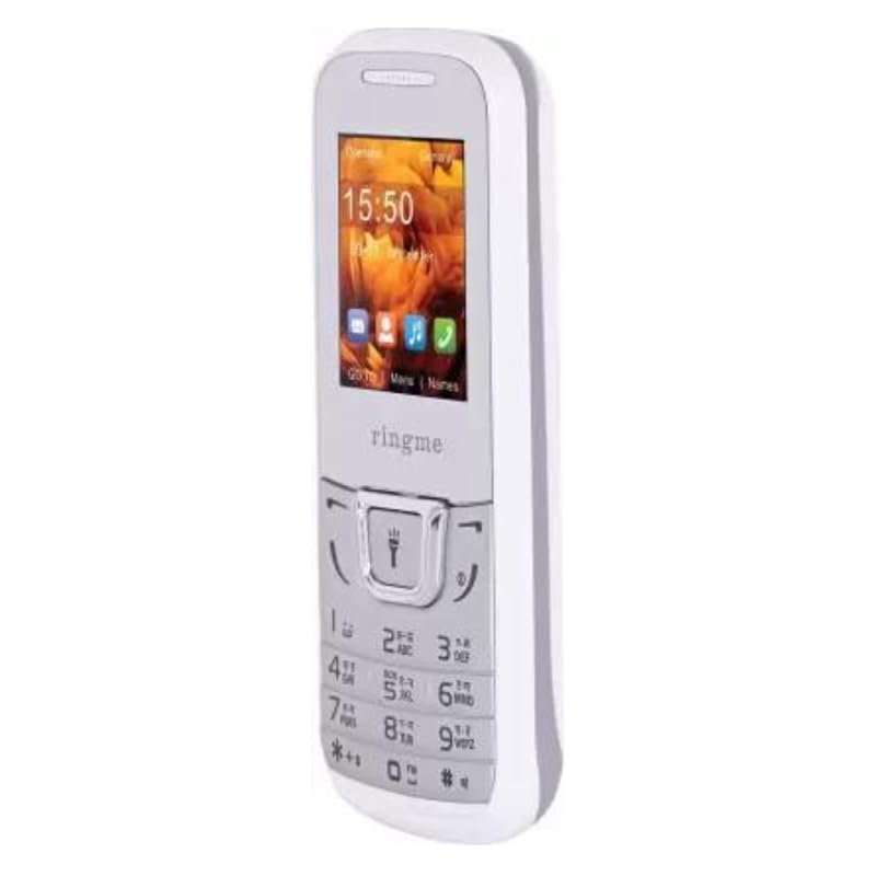 Ringme 1282 Keypad Mobile Phone with 32 MB RAM 4.32 cm (1.7 inch) Display, 0.3MP Rear Camera, Long Lasting 1000 mAh Battery Basic Mobile Phone (White) 2 41GWlmQ7kZL