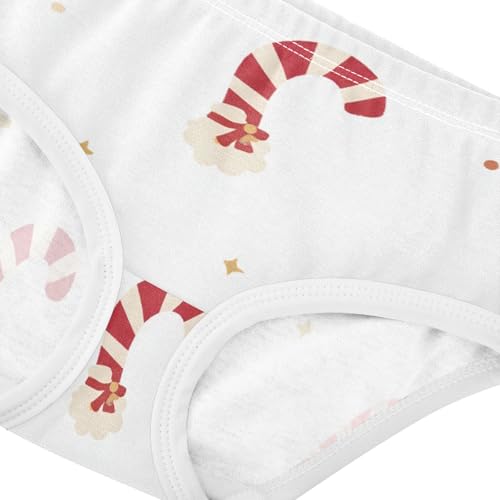 Girls' Hipster Panties Toddler Cotton Underwear for Baby Girls Christmas Candy Canes4