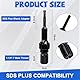 Huucozn SDS Plus Adapter 1 1/4 UNC auf SDS Plus Bohrkronen Adapter 1 1/4 SDS Verlängerung Universeller Adapter SDS Adapter für Normales Bohrfutter Diamantbohrkrone Kernbohrer Bohrkrone