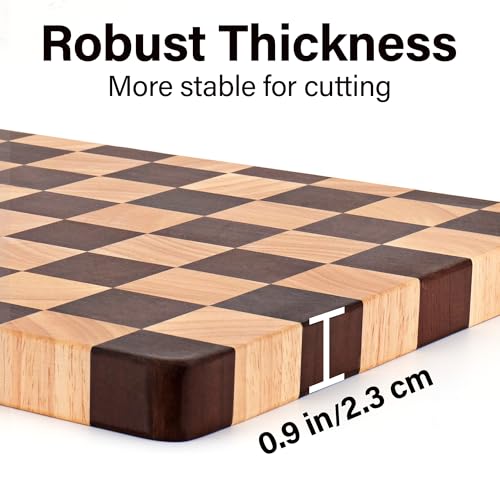 Tabla de cortar de madera rectangular 38x25 cm miniatura 3